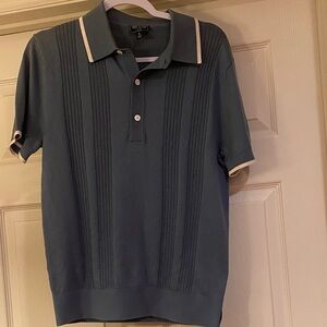 Todd Snyder Teal Blue Polo Shirt Sz S.  NWOT